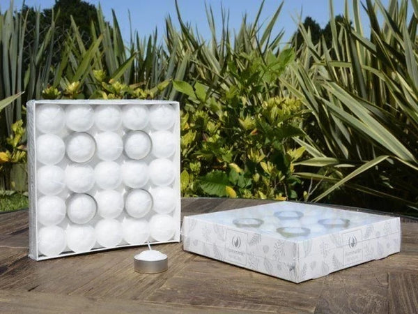 Velas de Noche Blancas Iluminarte x 50 Unid. (Bulto x 12 Packs)