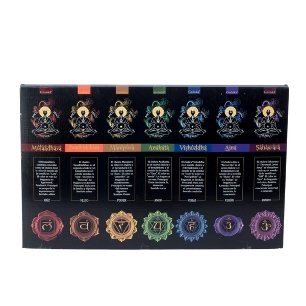 Pack de Sahumerios Goloka 7 Chakras