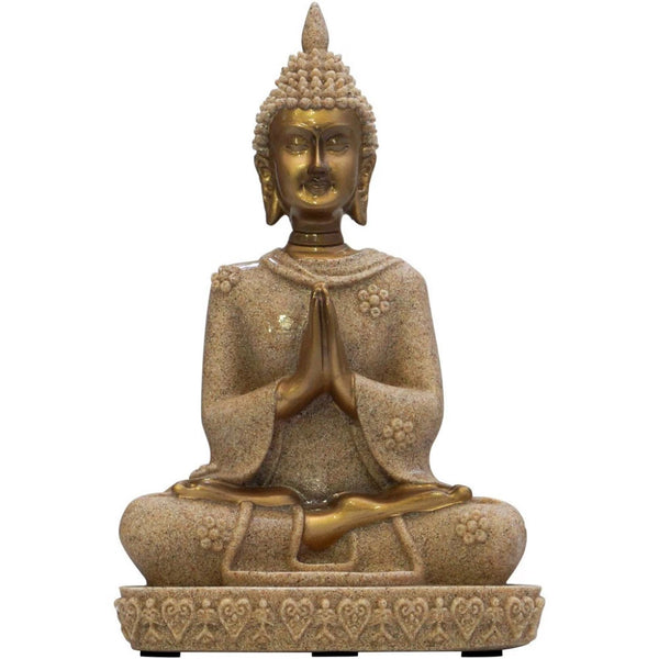 Buda Dorado Túnica Arenada 21cm