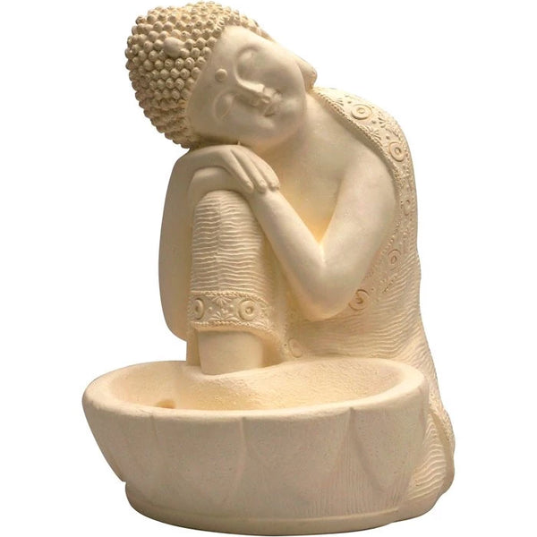 Buda Porta Lámpara de Sal Feng Shui Crudo 24 cm aprox.