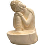 Buda Porta Lámpara de Sal Feng Shui Crudo 24 cm aprox.