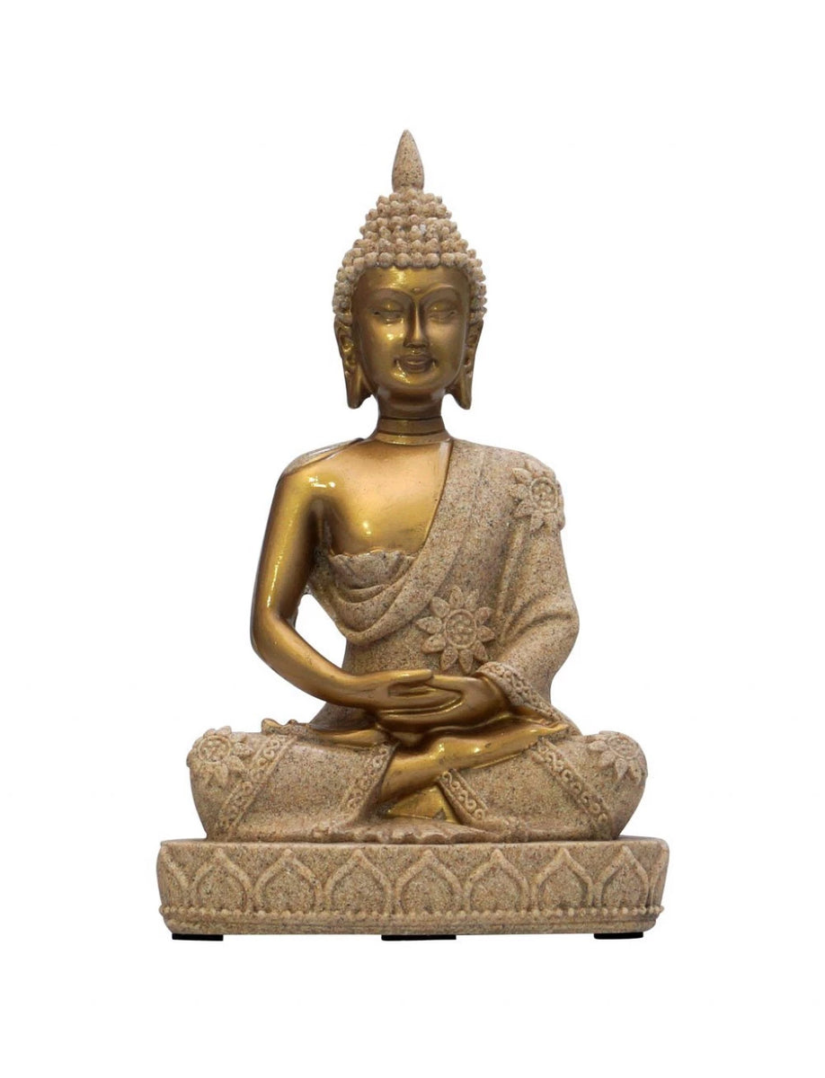 Buda Dorado Manto Arenado 21cm