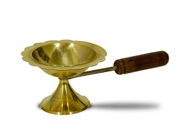 Sahumador con Manija de Madera