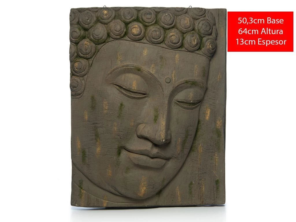 Rostro Buda En Relieve 50 x 64 cm.