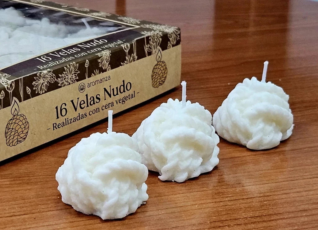 Velas Nudo Cera Vegetal x Unid.