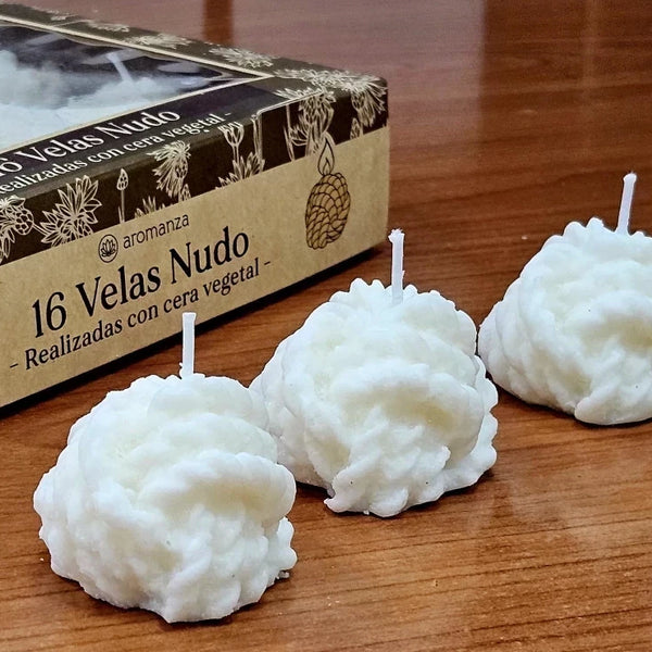 Velas Nudo Cera Vegetal x Unid.