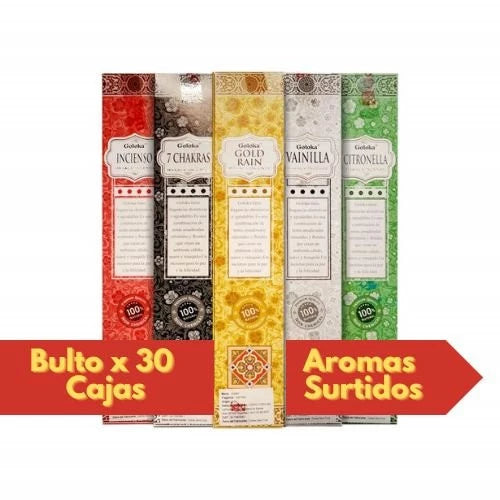 Sahumerios Goloka Fit x 12 Unid. (Bulto x 30 cajas) Aromas Surtidos
