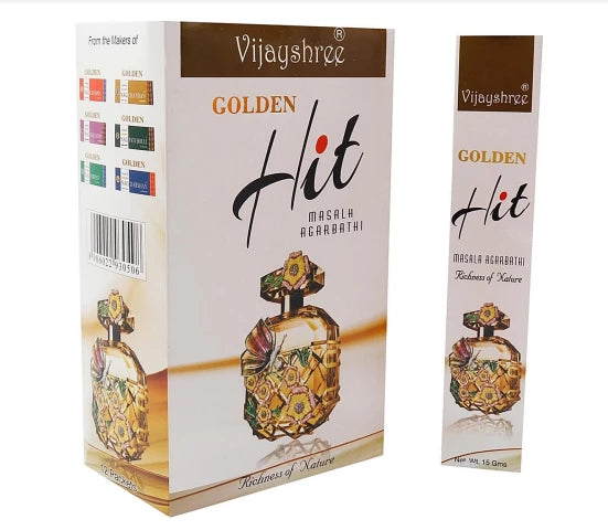 Sahumerio Golden Hit 15 grs. x 12 Unid.