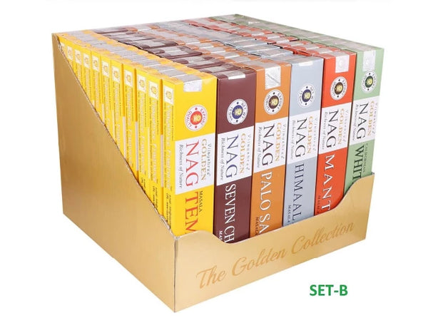 Box Sahumerios Golden Collection x 72 Unid.