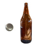 Botella de Cerveza Ultraliviana 1 lt. +  Tapa 27 mm x 12 Unid.