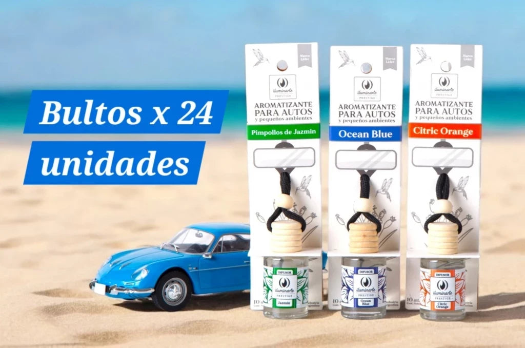 Difusor Auto Iluminarte 10 ml bto x 24