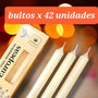 3 Velas Europeas Aromáticas  25 cm. (Bulto x 42)