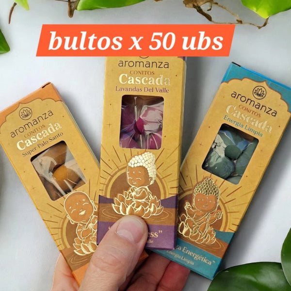 Conos Cascada Aromanza Bulto x 50 Unid.