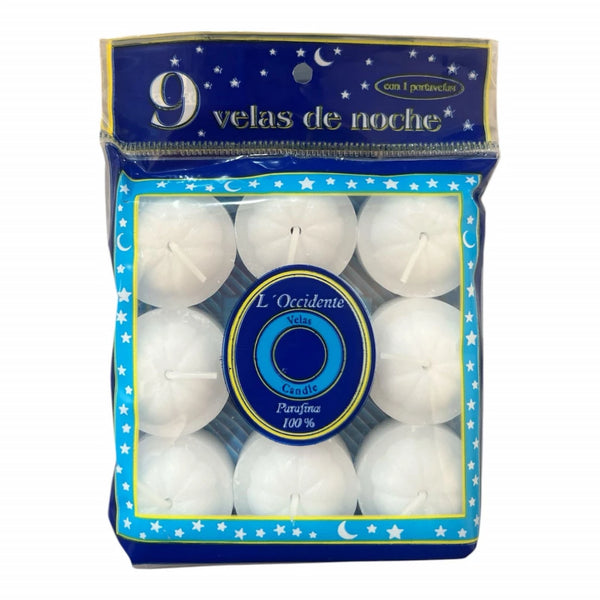 Velas de Noche x 9 u.