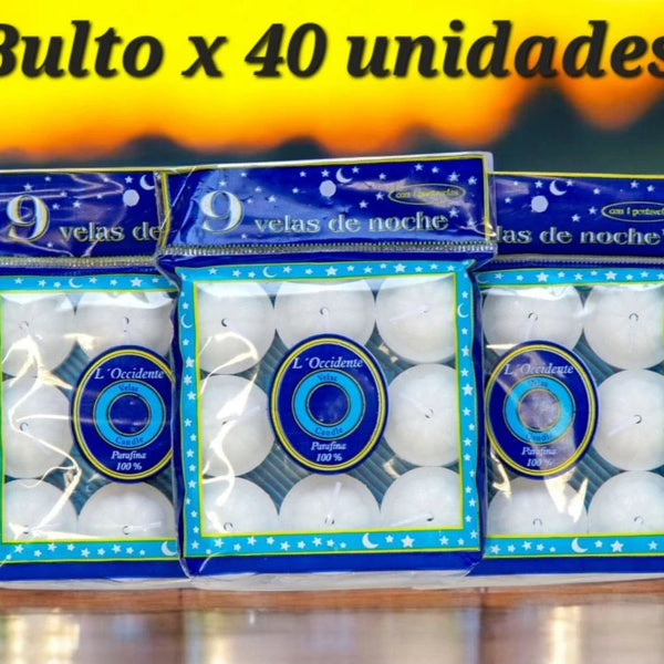 Velas de Noche x 9 u. Bto x 40