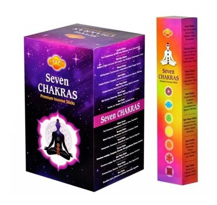 Sahumerios SAC 7 Chakras Caja x 12 Unid.