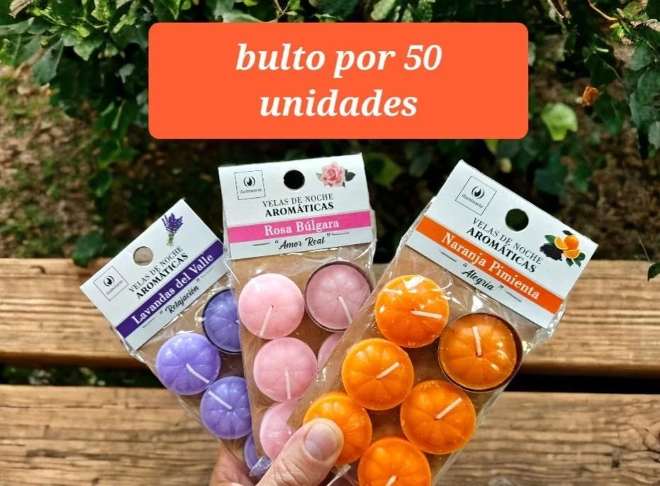 Velas de Noche Arom. x 6 Colgable Btox50