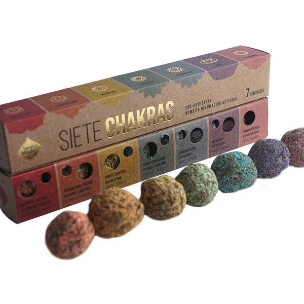 Bombita 7 Chakras Sagrada Madre (Bulto x 100 Unid.)