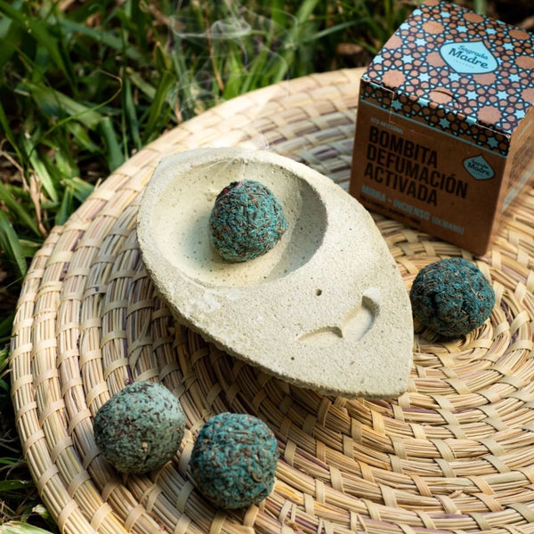 Sahumador Cemento Hoja