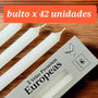 3 Velas Europeas Neutras  25cm. (Bulto x 42)