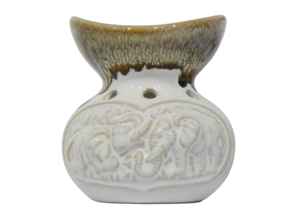 Hornillo Tallado Elefante Curvo